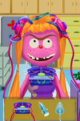 Cute Monster's Brain Cure - Jungle Surgeon Salon/ Pets Cerebral Operation Games For Kids screenshot 2