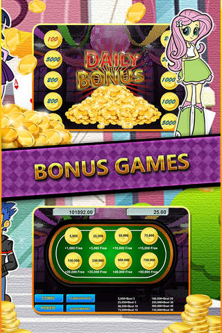Slot Machines Casino Pro "For Equestria Girls " screenshot 3