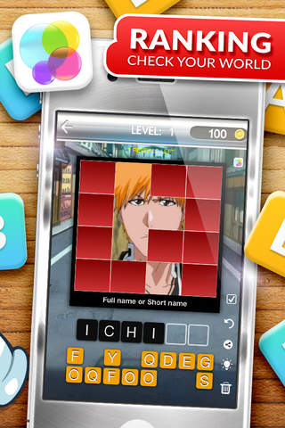 Answers The Pics Trivia Photo Reveal Games Pro - "Bleach edition" screenshot 2