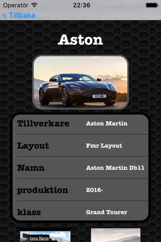 Best Cars - Aston Martin DB11 Edition Photos and Video Galleries FREE screenshot 2