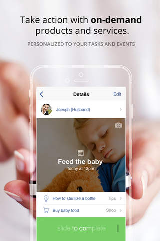 Paige - organize and share tasks with your babysitter, teacher, caregiver & others screenshot 2