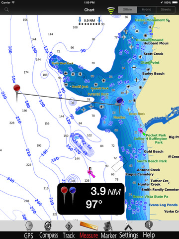 Oregon GPS Nautical Charts Pro screenshot 4
