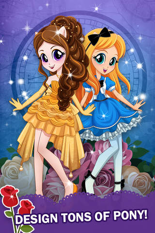 Descendants of Princess Pony Girl - For Equestria girls and The Royal Castle dress-up game screenshot 4