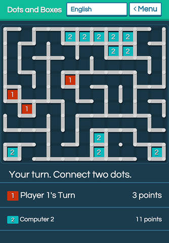 Dots and Boxes Game screenshot 2