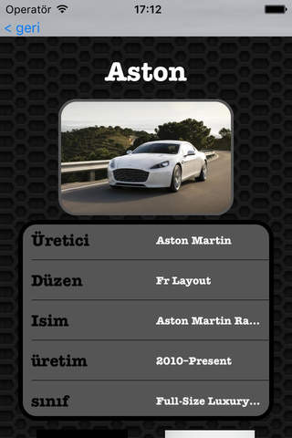 Best Cars - Aston Martin Rapide Edition Photos and Video Galleries FREE screenshot 2