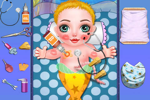 Pretty Mermaid Sugary Baby-Check Game For Kids screenshot 2
