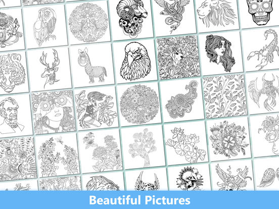 Secret Coloring Book - Free Anxiety Stress Relief & Color Therapy Pages for Adultscreeshot 2