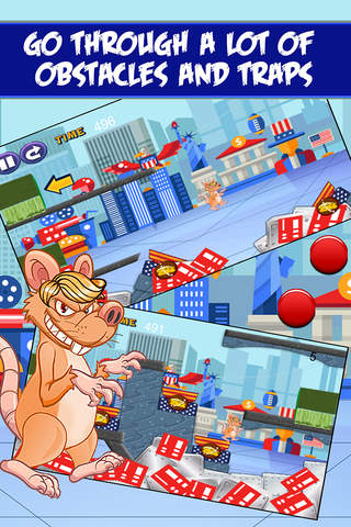 Trump the Rat Escape! - Build and Punch On The Run to Big Elections 2016 screenshot 3