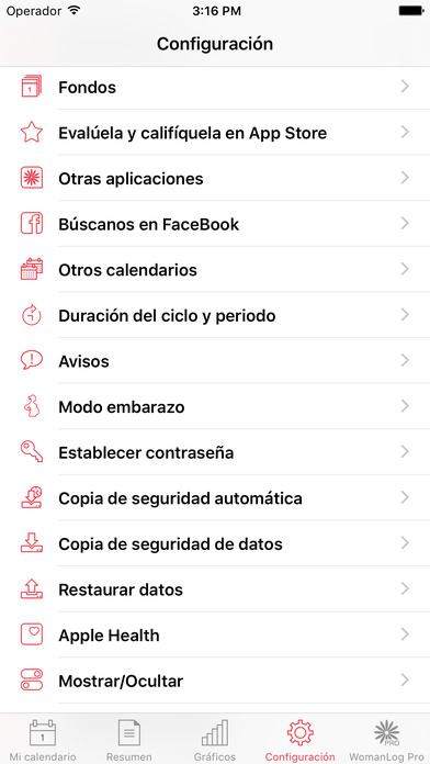 Captura de pantalla del iPhone 4