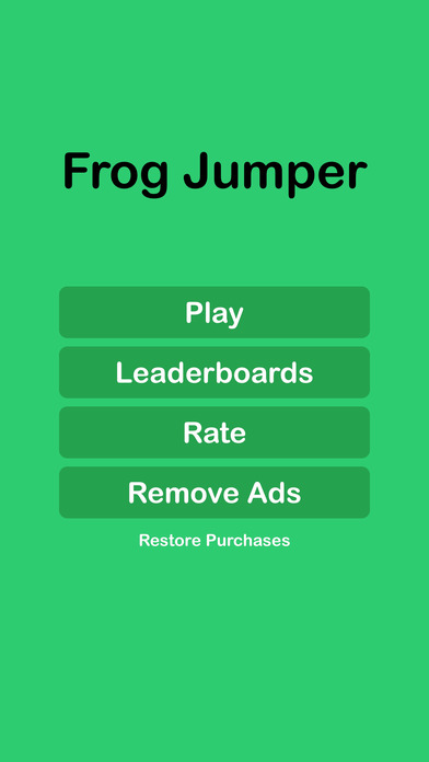 Frog Jumper Game Screenshot on iOS
