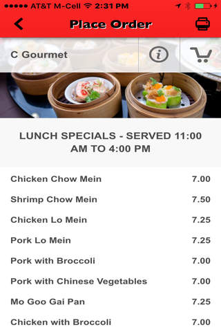 C Gourmet Chinese Restaurant screenshot 2