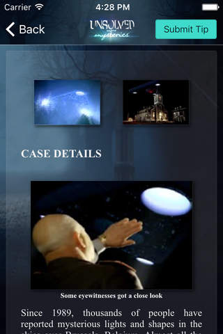 Unsolved Mysteries Mobile App screenshot 4