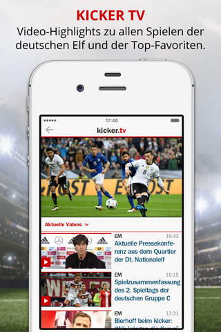 kicker Fußball News screenshot 3