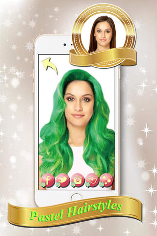 Rainbow Hair Color Change.r & Montage - Edit Photo in Virtual Salon with Modern Hair.style Sticker.s screenshot 3