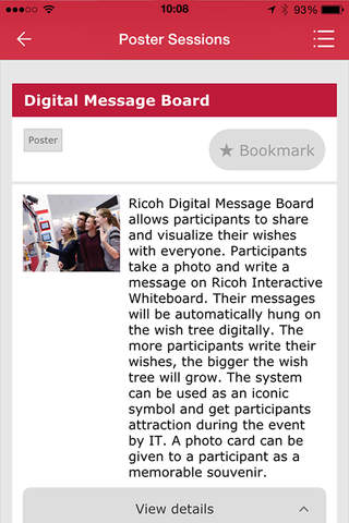 RICOH Event App screenshot 3