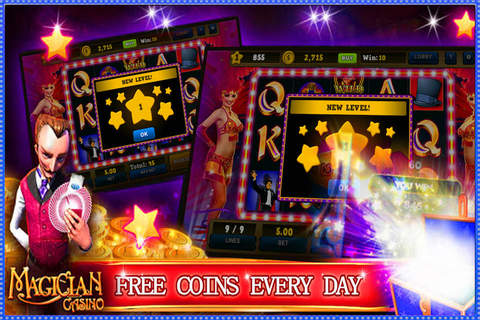 Hot Slots Casino Games Magician 777 Free Slots: Free Games HD ! screenshot 3