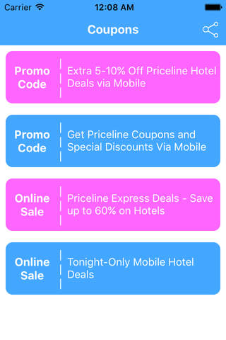 Coupons for Priceline Free App screenshot 2