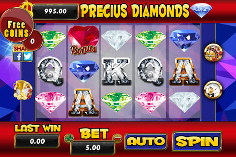 A Aaba Precius Diamonds Slots - Roulette and Blackjack 21 screenshot 2