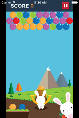 兔宝宝泡泡龙-兔宝宝发射泡泡球,获取萝卜取得高分 screenshot 3