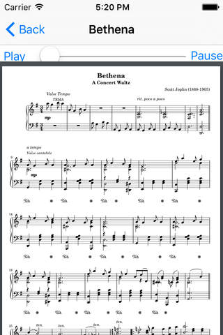 Ragtime Songbook for Scott Joplin screenshot 2