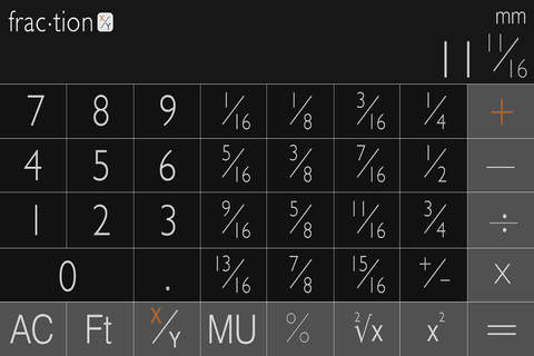 Frac·tion - fraction calculator Productivity