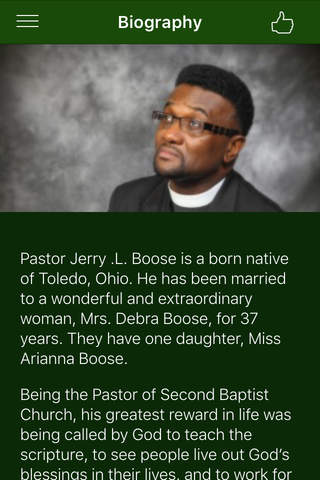 Pastor Boose Second Baptist screenshot 2