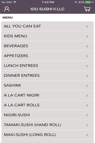 IOU Sushi II LLC screenshot 3