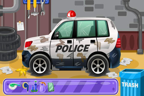 Clean Up Police Car—— Fashion Ride Care&Fantasy Repair Master screenshot 2