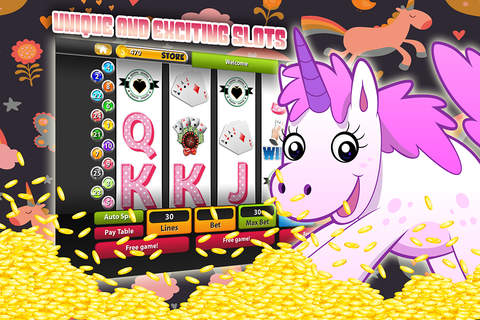 777 Lucky Magical Unicorn Slot Machine Casino - Play And Spin The Wheel Of Deluxe Prizes screenshot 2