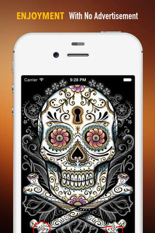 Sugar Skulls Wallpapers HD: Quotes Backgrounds with Art Pictures screenshot 2