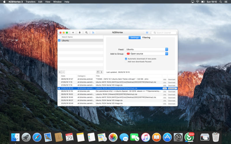 NZBVortex for Mac 3.4.1 破解版 - 小巧高效的轻量级NZB下载客户端