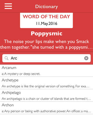 Cool Words Dictionary - Search from A to Z List screenshot 3