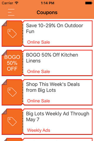 Coupons for Big Lots Store App screenshot 2