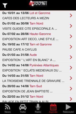 100% Radio -Les Tubes & L'Info screenshot 4