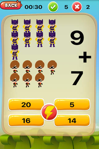 Math Game Hero Super X Kids Men Edition screenshot 2