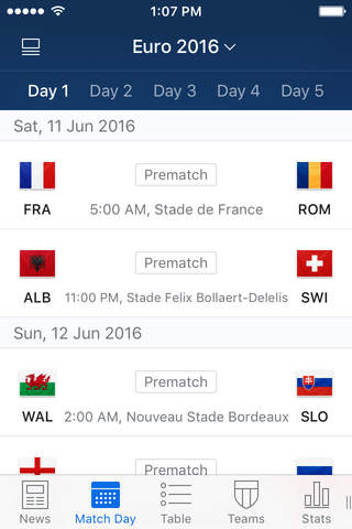 Euro Live 2016 screenshot 2