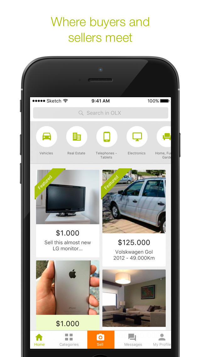 Screenshots of OLX Free Classifieds for iPhone