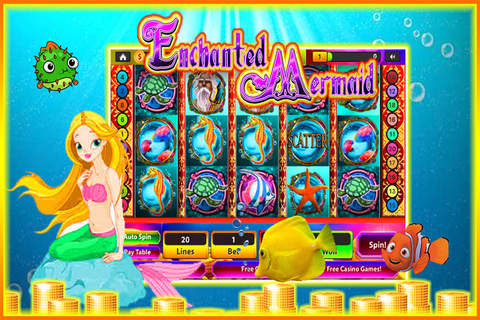 777 Mermaid Lucky Slots Casino:Great Game Free HD screenshot 2