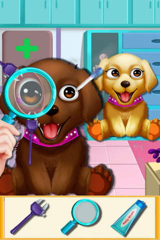 Puppy Baby's Eyes Manager - Crazy Resort/Pets Surgery screenshot 2
