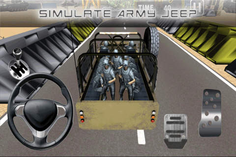 Army Jeep Parking 3D Pro - Simulation of infantry vehicles parking game 2016 screenshot 3