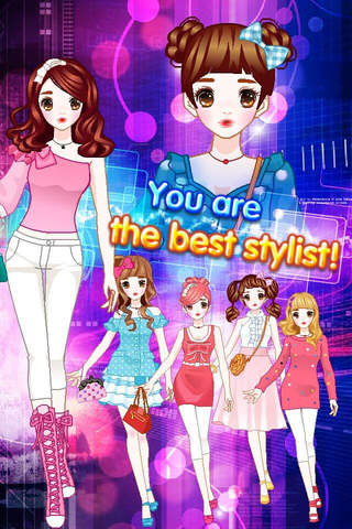 Pink Cute Girl - Sweet Princess Fashion Show,Make-up Salon Games screenshot 2