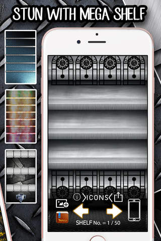 Shelf Maker – Metallic : Home Screen Designer Icons Wallpapers For Pro screenshot 2