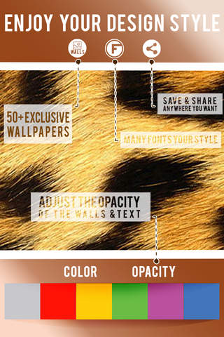 Font Maker Animal Skin : Text & Photo Editor Wallpapers Fashion Pro screenshot 2