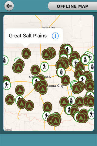 Oklahoma - Campgrounds & Hiking Trails screenshot 2