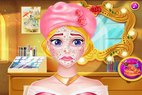 小公主苏菲亚做美容 - 甜心公主爱化妆，灰姑娘美丽日记，女孩免费爱玩游戏 screenshot 2