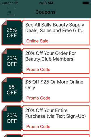 Coupons App for Sally Beauty Supply screenshot 2