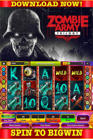 777 Classic Zombie Casino:Free Game screenshot 3