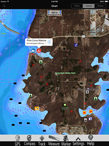 Fort Gibson Lake GPS Chart Pro screenshot 3
