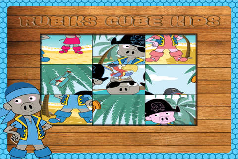 Rubik's Cube Kids Games For Pig Friend Pirates Free screenshot 3