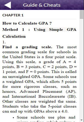 App Guide for Calculate GPA screenshot 2